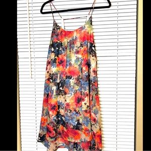 Bright and Floral Minidress. Size medium.